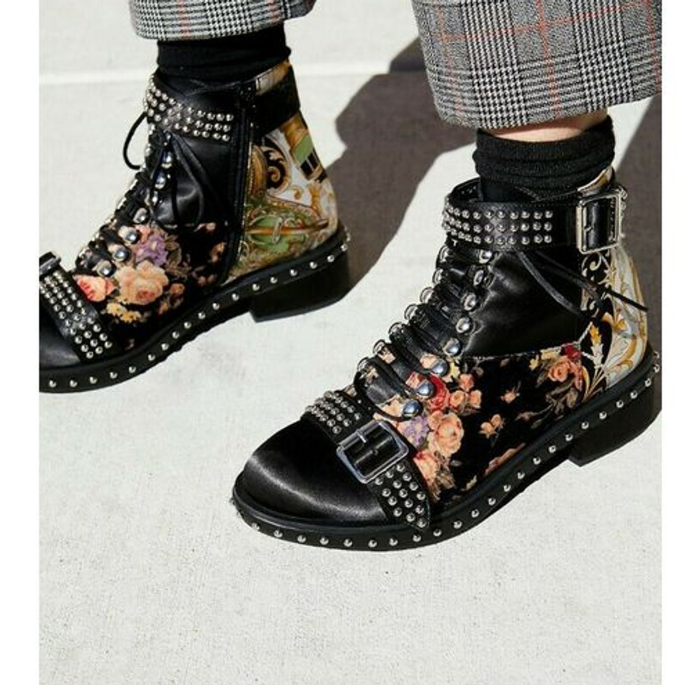 Jeffrey campbell x free people studded boots
